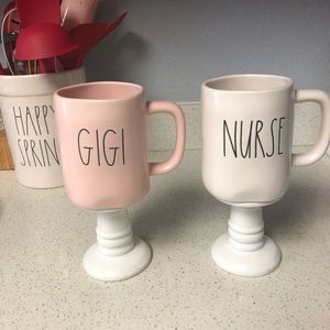 Rae Dunn set of two mugs Gigi & Nurse